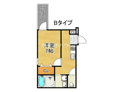 フジパレス加賀屋I番館(1K/1階)の間取り写真