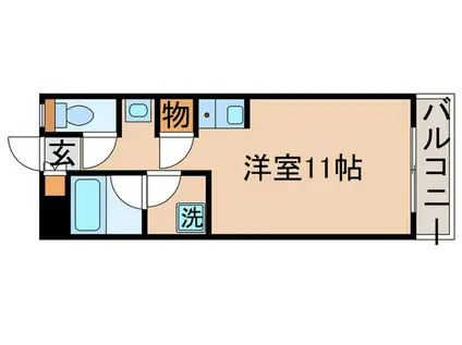 ウィナーズII(ワンルーム/2階)の間取り写真