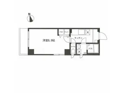 ジュネスシゲール田端(1K/2階)の間取り写真