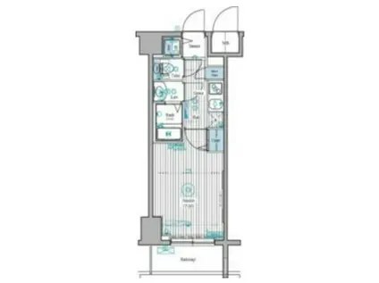 ガーラ・ステーション新宿御苑前(1K/6階)の間取り写真