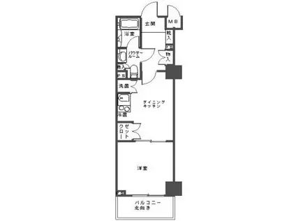 アルシオン生田サンクロールヒルズ(1DK/1階)の間取り写真
