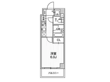 コンシェリア新橋(1K/4階)の間取り写真