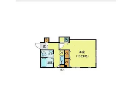MODULOR赤坂(1K/3階)の間取り写真