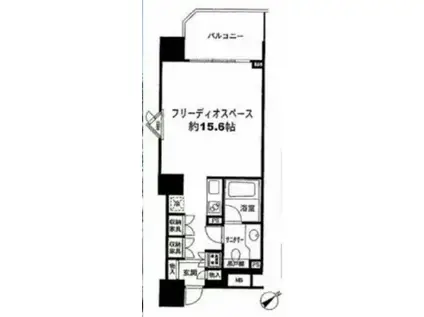 朝日上野マンション(1K/3階)の間取り写真