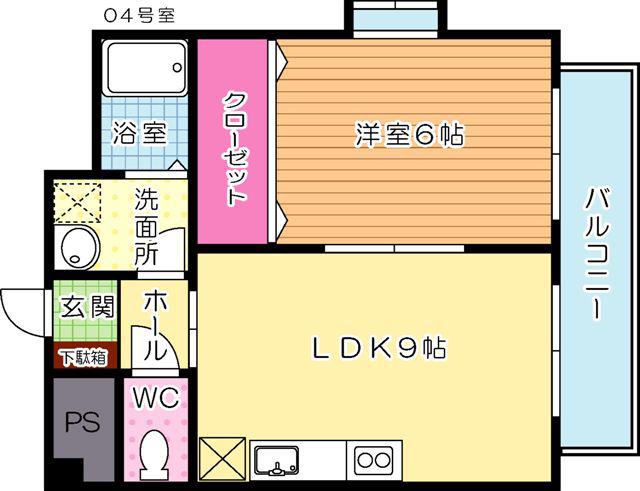 チャペルコンサート(1LDK/7階)の間取り写真