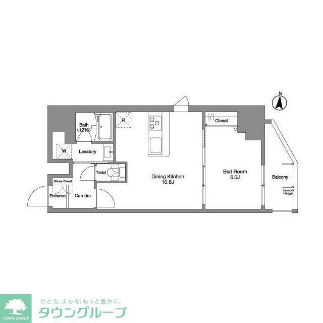 DAFFITTO錦糸町(1LDK/10階)の間取り写真
