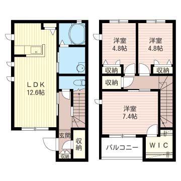 IRIS(3LDK/1階)の間取り写真