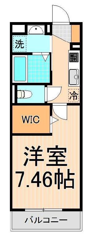 つくばエクスプレス 六町駅 徒歩10分 3階建 築9年(1K/1階)の間取り写真
