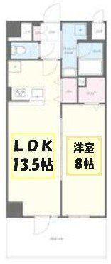 さがみLTレジデンス(1LDK/9階)の間取り写真