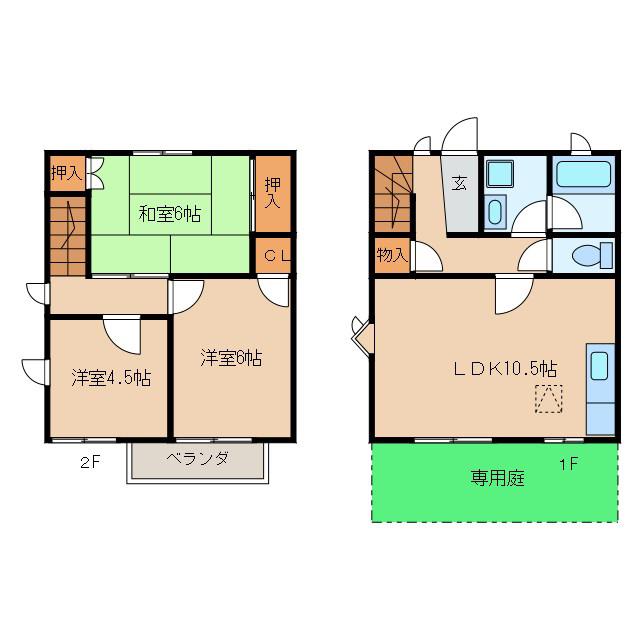 フィルコートMACHIDA A(3LDK/1階)の間取り写真