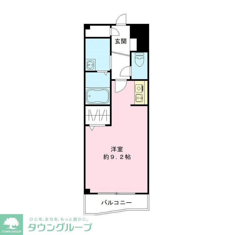 プラティークレジデンスみもみ(ワンルーム/3階)の間取り写真