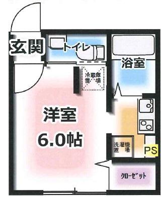 MODULOR桜台(ワンルーム/4階)の間取り写真