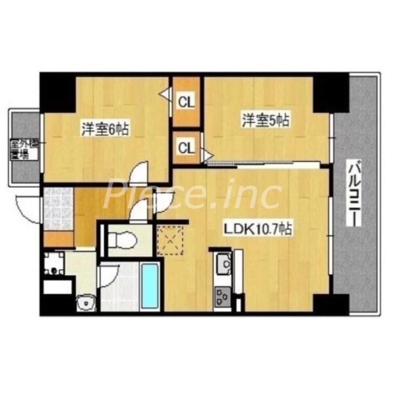 ALBA GRANDE(2LDK/2階)の間取り写真