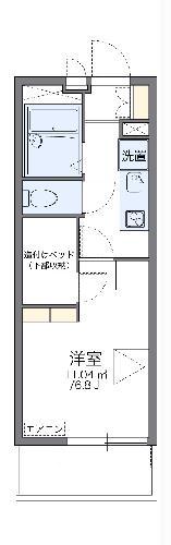 レオパレスOKANO(1K/2階)の間取り写真