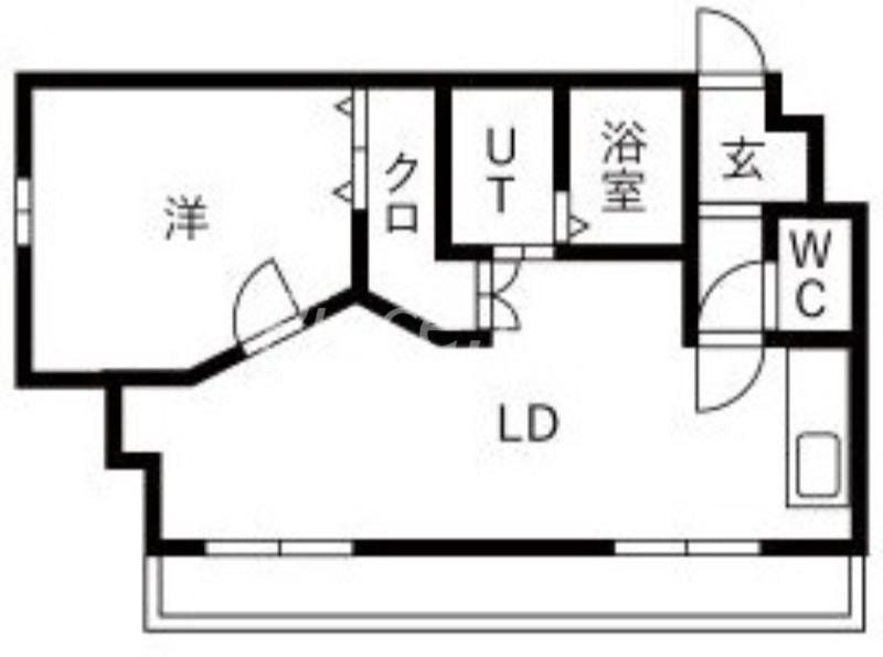 十三パークサイドダイワ(1LDK/3階)の間取り写真