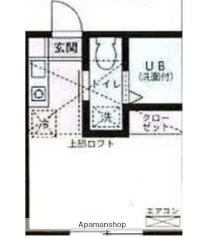 カクタス岡沢(ワンルーム/2階)の間取り写真