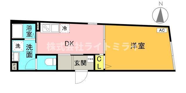 HALE OTSUKA(1DK/3階)の間取り写真