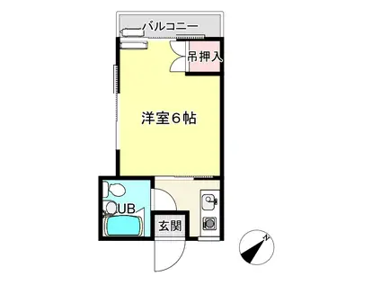 コーポ町田(1K/1階)の間取り写真