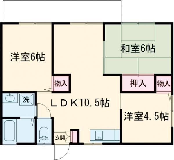 JR東海道本線 袋井駅 徒歩29分 2階建 築30年(3LDK/2階)の間取り写真