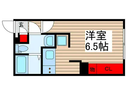 ER松戸(ワンルーム/4階)の間取り写真