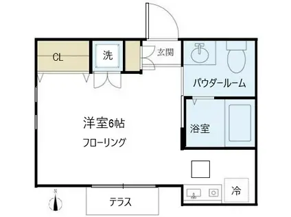 カルム吉祥寺(ワンルーム/1階)の間取り写真