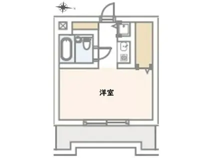ラレーブ津田沼IV(ワンルーム/4階)の間取り写真