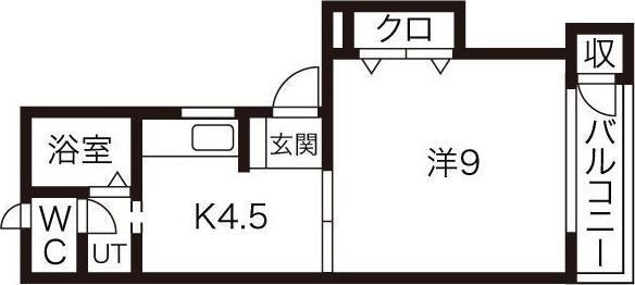 リベルテ(1DK/1階)の間取り写真