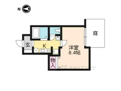 Jシーダ花園(1K/1階)の間取り写真