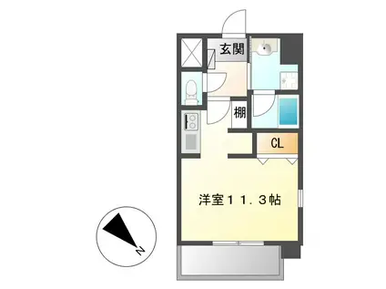 FRENCIA NOIE名駅(ワンルーム/7階)の間取り写真