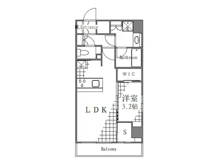 レアライズ浅草V(1LDK/3階)の間取り写真
