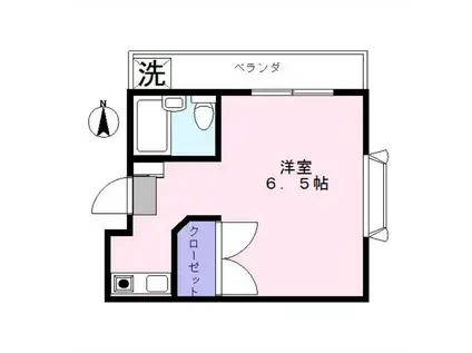 大村ビル(1K/3階)の間取り写真