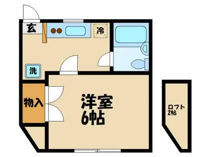 桜プレイス・アネックス(1K/2階)の間取り写真