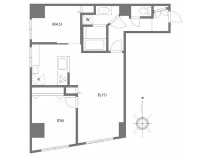 パールハイツ笹塚(2LDK/7階)の間取り写真