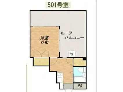 TOWA・SKY尾久(1K/5階)の間取り写真