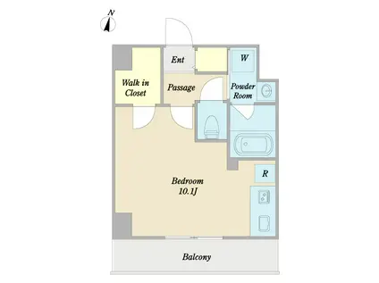 グランアルモニ(ワンルーム/8階)の間取り写真