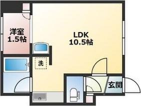 セトル豊平3・1(1LDK/1階)の間取り写真