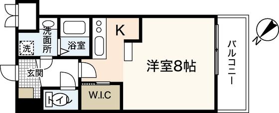LAND・MARK KOGO(ワンルーム/5階)の間取り写真
