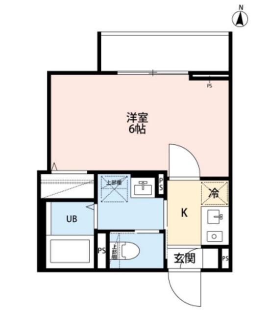 ROBOT HOME 雑色(1K/1階)の間取り写真