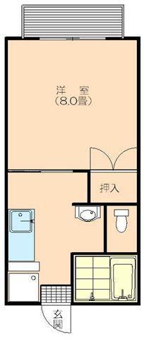 マイステージ貝渚(1K/2階)の間取り写真