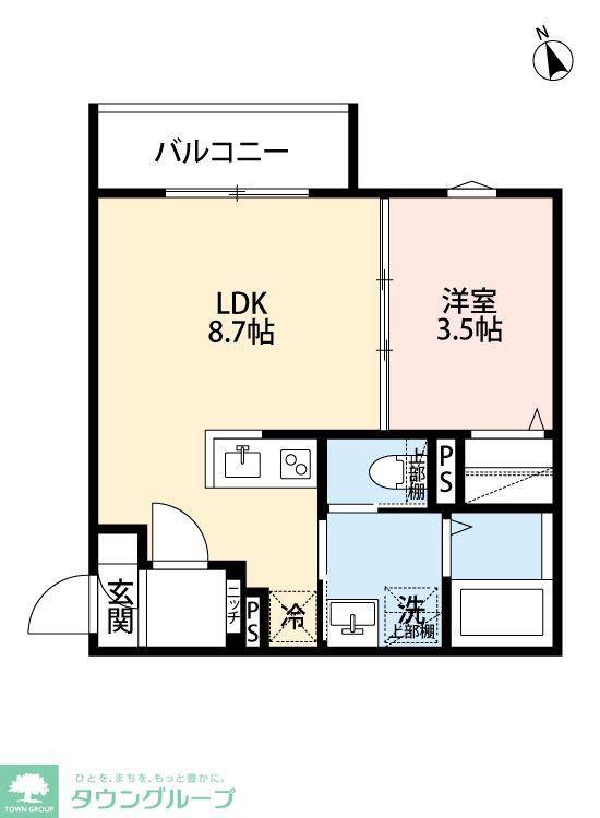 CULLINAN SANTUARIO(1LDK/3階)の間取り写真