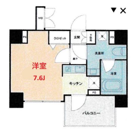 KDA SHINAGAWA OSAKI(1K/5階)の間取り写真