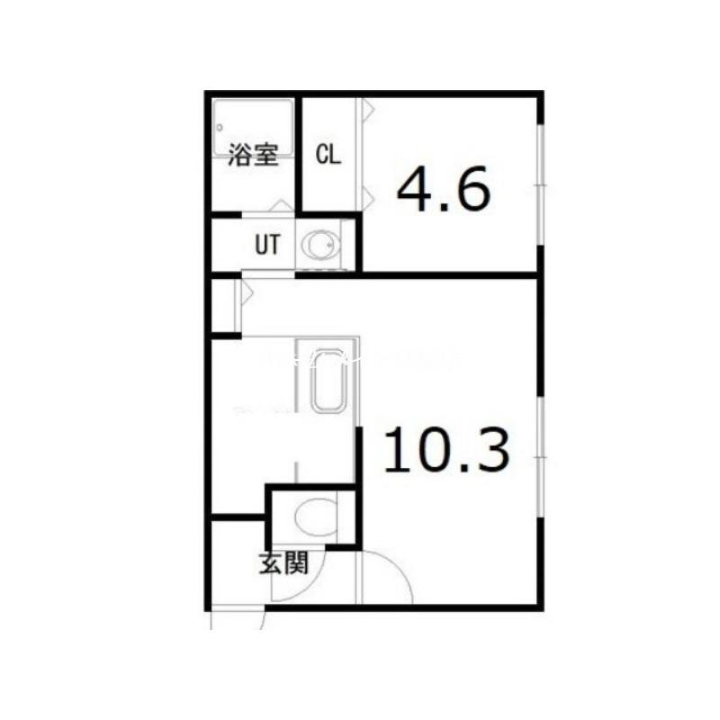 RING COMMONS(1LDK/4階)の間取り写真