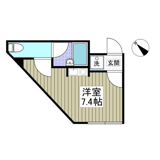 FLAT5池上新町(ワンルーム/3階)の間取り写真