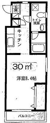 インペリアル寿町マンション(1K/3階)の間取り写真