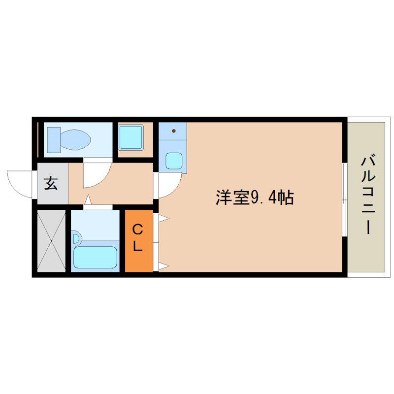 MARIMOマンション(ワンルーム/4階)の間取り写真