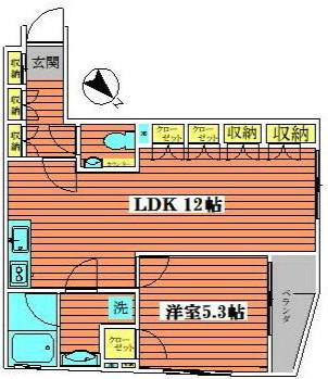 アートコート武蔵小山JP(1LDK/3階)の間取り写真