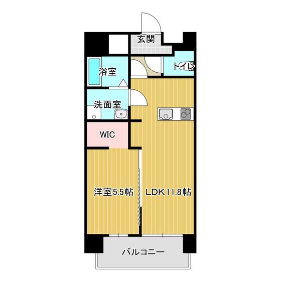 WILL・MODESTY(1LDK/3階)の間取り写真