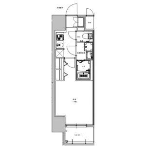 S-RESIDENCE豊田AVANTA(1K/9階)の間取り写真