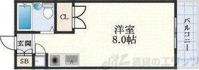 東明マンション江坂(ワンルーム/4階)の間取り写真
