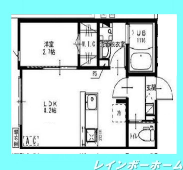 KEIAI RESIDENCE 我孫子(1LDK/1階)の間取り写真